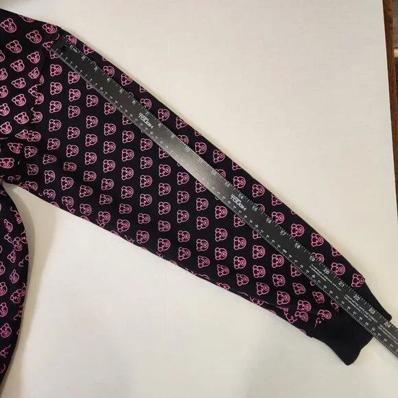 Shane Dawson Pig Hoodie Mens M Black Pink All Over Print‎ Pullover - Picture 6 of 6